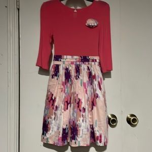 girls pink t-shirt dress